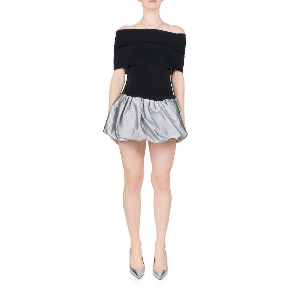 NEW ANNA OCTOBER jewel mini dress in black